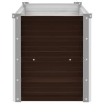 vidaXL Lit surélevé de jardin Marron 100x40x45 cm Acier galvanisé