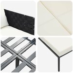 vidaXL Transat avec coussin Anthracite 115 x 153 x 69.5cm Acier