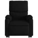 vidaXL Fauteuil inclinable Noir Similicuir