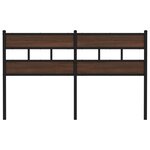 vidaXL Tête de lit chêne marron 135 cm acier et bois d'ingénierie