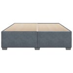vidaXL Cadre de lit sans matelas gris foncé 180x200 cm velours