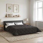 vidaXL Couette d'été 200 x 220 cm Été Anthracite Respirant