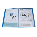 Protège-documents en polypropylène souple OPAK 100 vues - A4 - Bleu clair EXACOMPTA