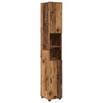 vidaXL Ensemble de mobilier de salle de bain 4 Pièces Bois ancien