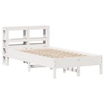 vidaXL Cadre de lit sans matelas blanc 75x190 cm bois de pin massif