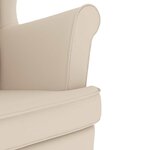vidaXL Chaise à bascule blanc 74x90x102 cm lin