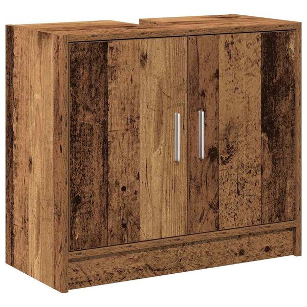 vidaXL Cabinet de Lavabo Bois Ancien 63 x 29 x 55 cm Bois d'ingénierie
