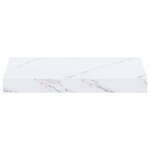 vidaXL Étagère Murale Marbre blanc 40 x 23 5 x 4 cm Bois d'ingénierie