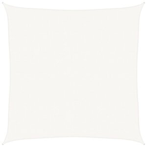 vidaXL Voile d'ombrage 160 g/m² Blanc 5x5 m PEHD