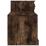 vidaXL Armoire à chaussures chêne fumé 100x42x60 cm bois d'ingénierie