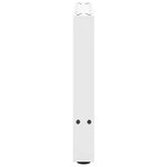 vidaXL Pieds de table basse Blanc 2 pièces 50 x (42-43) cm Acier