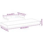 vidaXL Étagères flottantes 4 Pièces 60x23 5x4 cm bois d'ingénierie