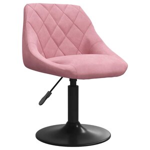 vidaXL Chaise de salle à manger Rose Velours