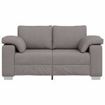 vidaXL Canapé avec coussin Taupe 160 x 77 x 82 cm tissu