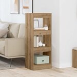vidaXL Bibliothèque chêne artisanal 40 x 30 x 103 cm Bois d'ingénierie
