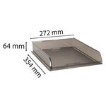 Corbeille-à-courrier B4 gris translucide EXACOMPTA