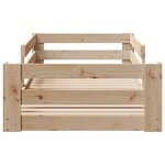 vidaXL Cadre de lit sans matelas 100x200 cm bois massif de pin