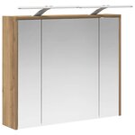 vidaXL Armoire Miroir de Salle de Bain Chêne artisan