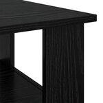 vidaXL Table basse Chêne noir 90 x 50 x 45 cm Bois d'ingénierie