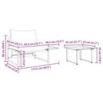 vidaXL Ensemble de canapé de jardin 2 Pièces Gris clair Acier