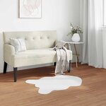 vidaXL Tapis en Fourrure Synthétique de Lapin Olite Blanc 80 x 120 cm