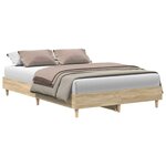vidaXL Cadre de lit sans matelas chêne sonoma 140x190 cm