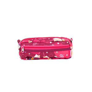 Trousse rectangulaire 2 fermetures éclair série spéciale Roller  rose