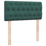 vidaXL Sommier à lattes de lit avec matelas Vert foncé 100x200 cm