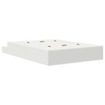 vidaXL Cadre de lit avec rangement Blanc 150 cm Bois d'ingénierie