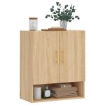 vidaXL Armoire murale chêne sonoma 60x31x70 cm bois d'ingénierie
