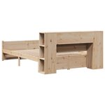 vidaXL Lit bibliothèque sans matelas 150x200 cm bois massif de pin