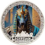 Pièce de monnaie en Argent 20 Dollars g 62.2 (2 oz) Millésime 2025 Egyptian Heritage ANUBIS