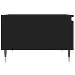 vidaXL Table basse noir 55x55x36 5 cm bois d'ingénierie