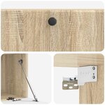 vidaXL Meuble TV mural 98 x 41 x 30 cm Chêne Sonoma Bois d'ingénierie