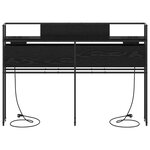 vidaXL Tête de lit de rangement Chêne noir 150 cm Bois d'ingénierie