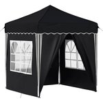 vidaXL Tente de fête pop-up 195 x 195 x 245 cm Anthracite Tissu Oxford