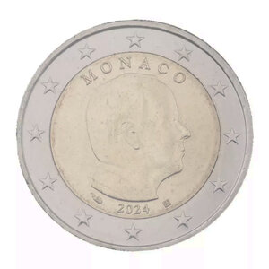 2 euros Monaco 2024 face nationale - Albert II.
