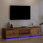 vidaXL Meuble TV Bois ancien 162 5 x 34 x 40 cm Bois d'ingénierie