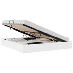 vidaXL Lit de Rangement avec matelas Blanc pur 183 x 213 cm Faux cuir