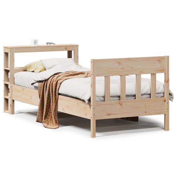 vidaXL Cadre de lit sans matelas 75x190 cm bois de pin massif