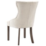 vidaXL Chaises à manger lot de 4 beige tissu