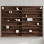 vidaXL Armoire à vitrine chêne marron 100x8 5x75 cm bois d'ingénierie
