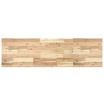 vidaXL Étagère de vasque murale acier et bois massif d'acacia