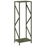 vidaXL Portant de bois chauffage vert olive 34x25x100 cm
