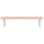 vidaXL Étagère de vasque murale acier et bois de chêne massif