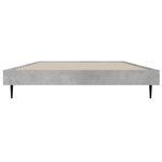 vidaXL Cadre de lit sans matelas gris béton 90x190 cm
