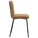 vidaXL Chaises à manger lot de 4 marron velours