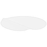 vidaXL Protecteur de table transparent Ø 120 cm 2 mm PVC