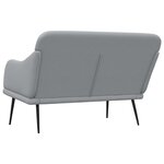 Banc banquette gris clair 110 x 76 x 80 cm tissu 02_0010715