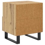 vidaXL Cabinet de chevet avec tiroir Chêne artisanal 40 x 35 x 47 5 cm
